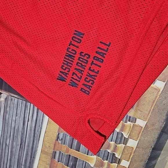Nike Washington Wizards Red Mesh Basketball Shorts Size XXL NWT - Picture 3 of 7